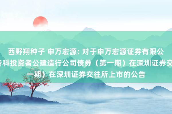 西野翔种子 申万宏源: 对于申万宏源证券有限公司2024年面向专科投资者公建造行公司债券（第一期）在深圳证券交往所上市的公告