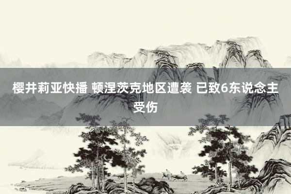 樱井莉亚快播 顿涅茨克地区遭袭 已致6东说念主受伤