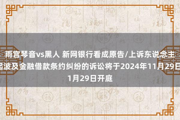 雨宫琴音vs黑人 新网银行看成原告/上诉东说念主的1起波及金融借款条约纠纷的诉讼将于2024年11月29日开庭