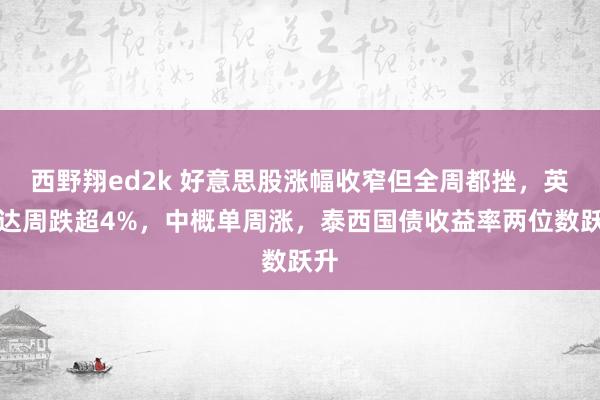 西野翔ed2k 好意思股涨幅收窄但全周都挫，英伟达周跌超4%，中概单周涨，泰西国债收益率两位数跃升