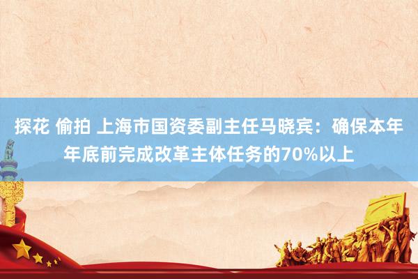 探花 偷拍 上海市国资委副主任马晓宾：确保本年年底前完成改革主体任务的70%以上