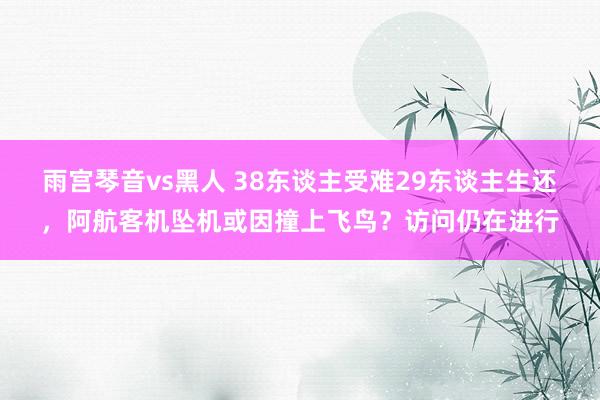 雨宫琴音vs黑人 38东谈主受难29东谈主生还，阿航客机坠机或因撞上飞鸟？访问仍在进行