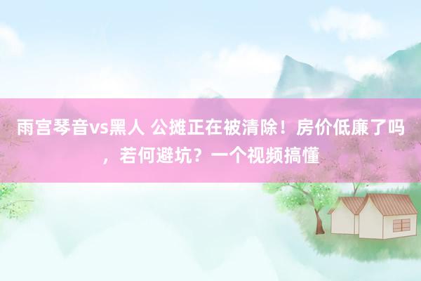 雨宫琴音vs黑人 公摊正在被清除！房价低廉了吗，若何避坑？一个视频搞懂